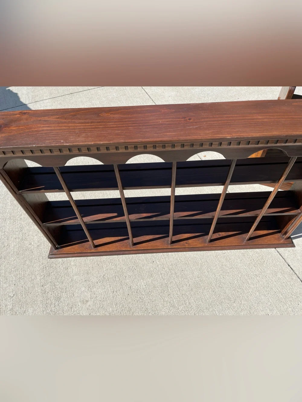 Do not purchase ❌❌reserved Sarah Jane Classic Dark Brown Wooden Wall Shelf